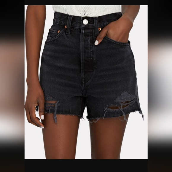 RE/DONE 50s Cut-Off Denim Shorts - Picture 4 of 8